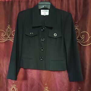 KASPER ASL VINTAGE BLACK BLAZER SIZE 2 PETITE